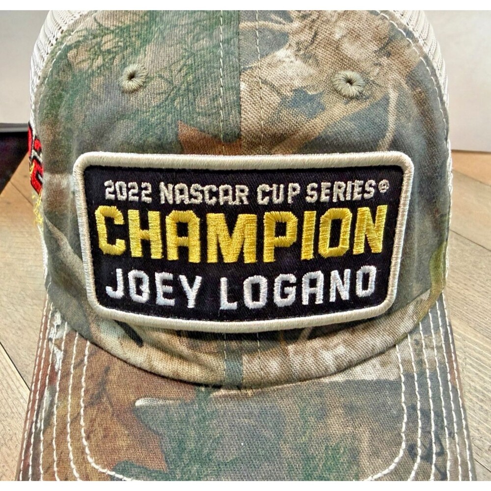 Joey Logano Team Penske 2022 NASCAR Cup Series Champion True Timber Camo Mesh